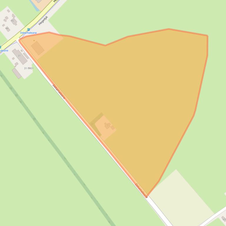 Kaart van postcodegebied 8401BC.