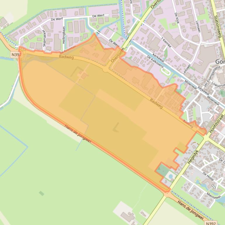 Kaart van postcodegebied 8401BL.