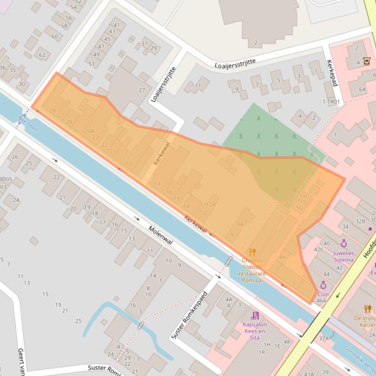 Kaart van postcodegebied 8401CG.