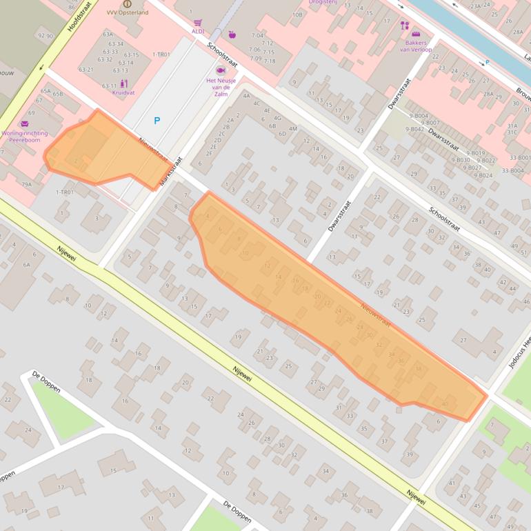 Kaart van postcodegebied 8401CP.