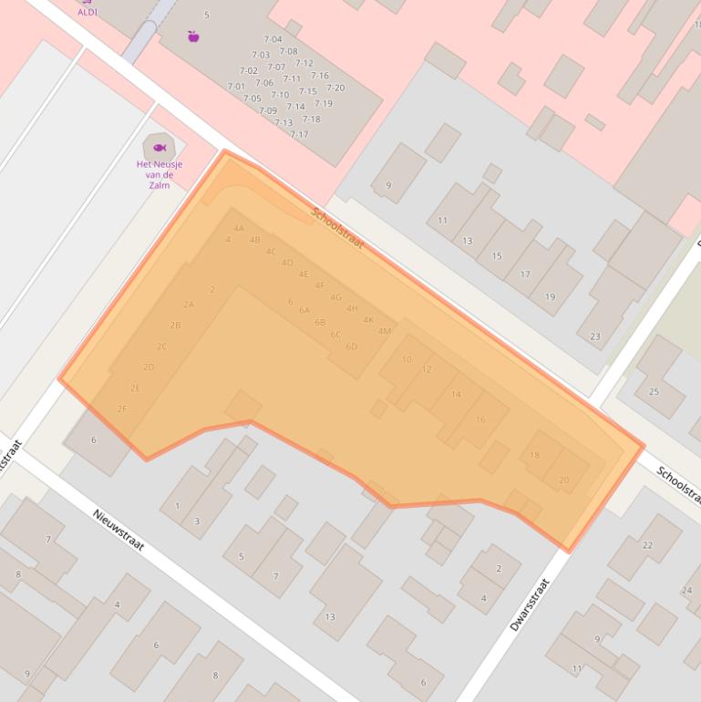 Kaart van postcodegebied 8401CV.