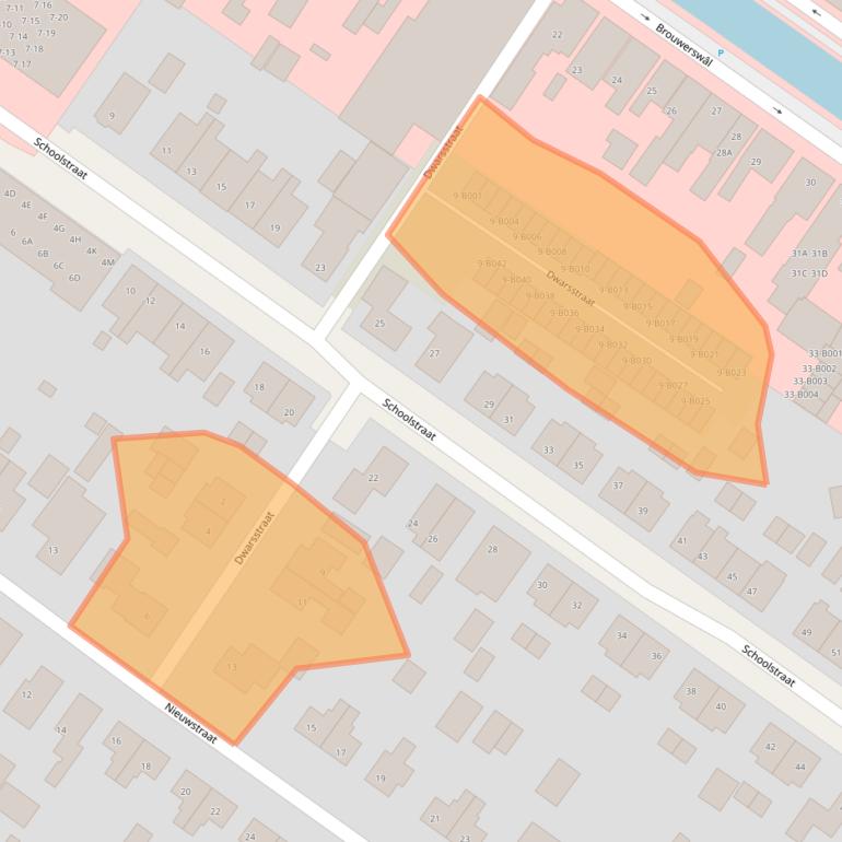 Kaart van postcodegebied 8401CX.