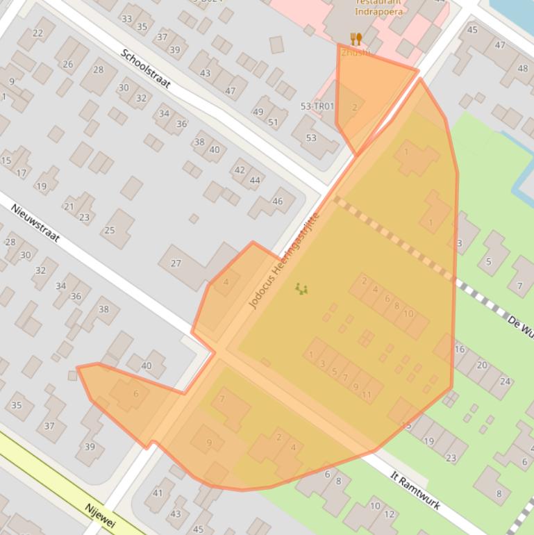 Kaart van postcodegebied 8401DC.