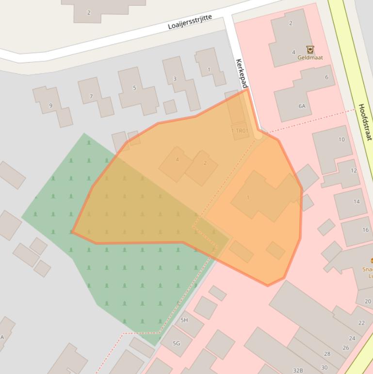 Kaart van postcodegebied 8401DJ.