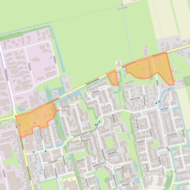 Kaart van postcodegebied 8401DT.