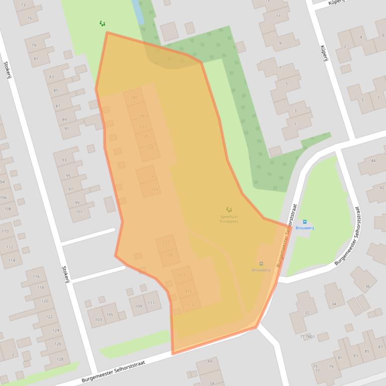 Kaart van postcodegebied 8401EG.