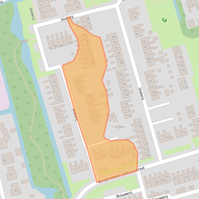 Kaart van postcodegebied 8401EH.