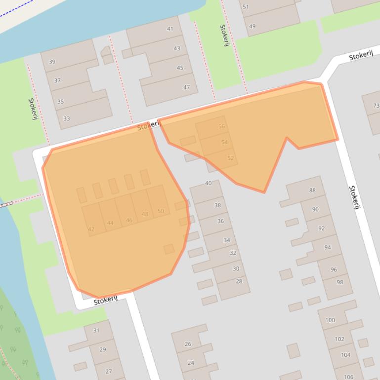 Kaart van postcodegebied 8401EJ.