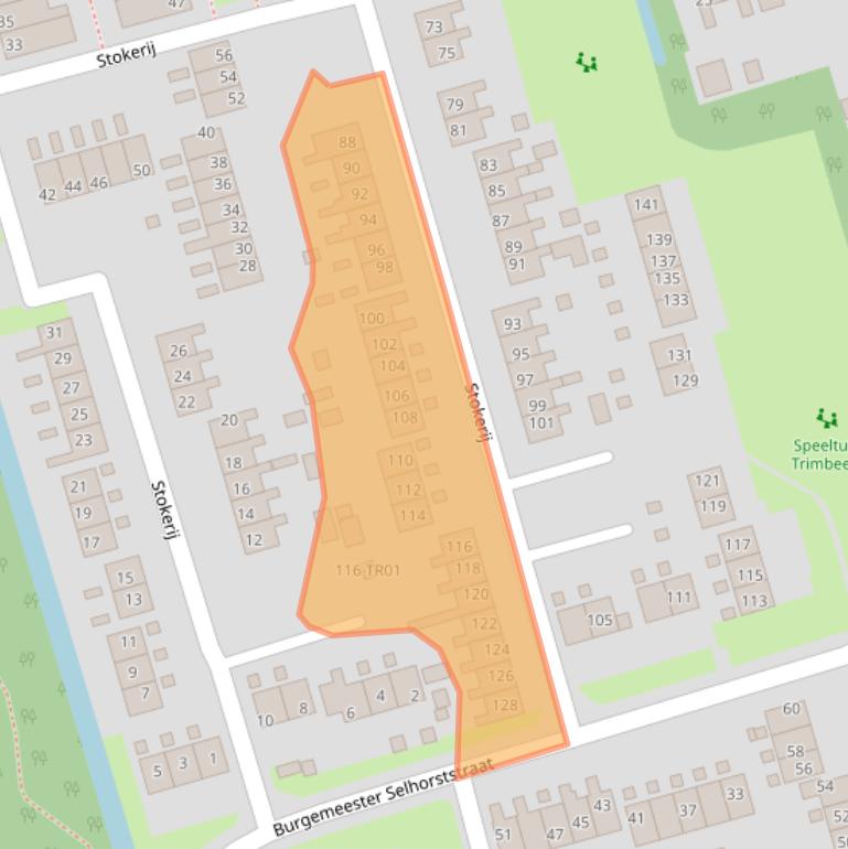 Kaart van postcodegebied 8401EL.