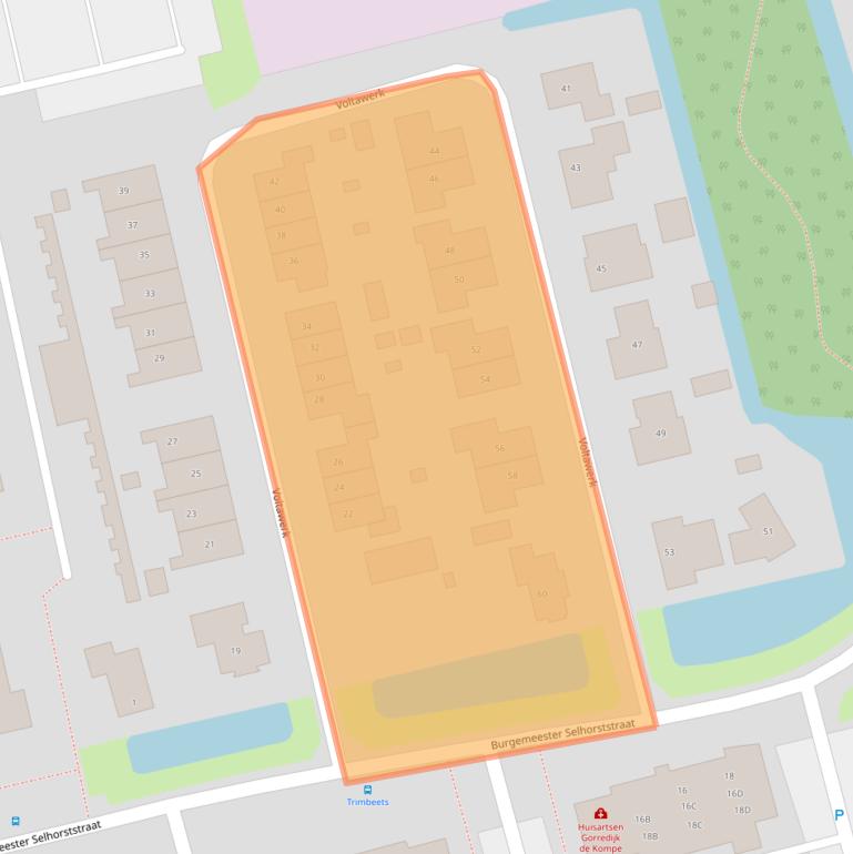 Kaart van postcodegebied 8401EN.