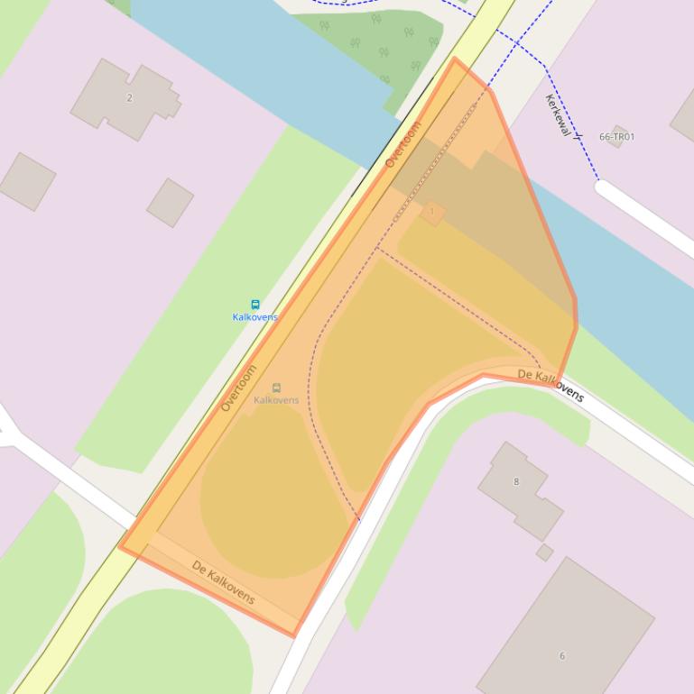 Kaart van postcodegebied 8401JB.