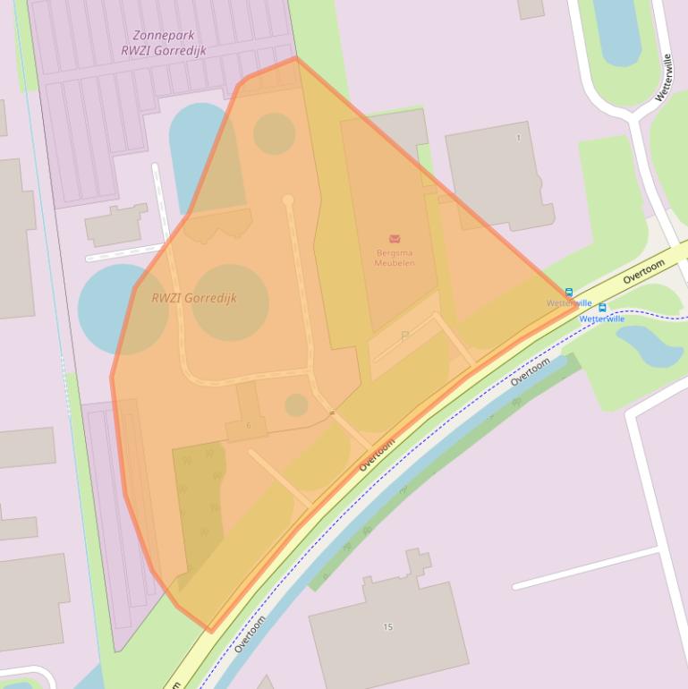 Kaart van postcodegebied 8401JD.
