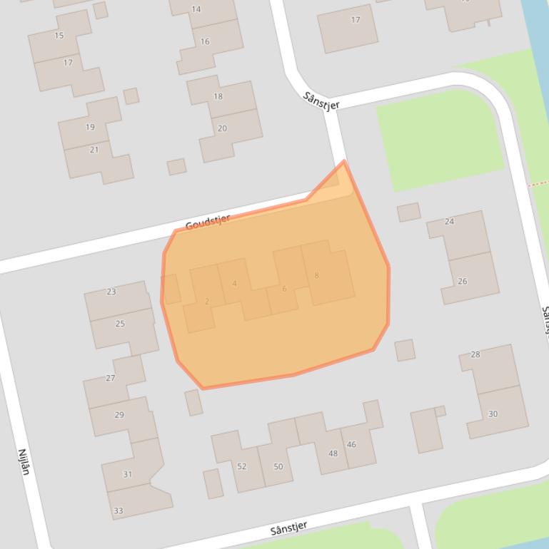 Kaart van postcodegebied 8401MD.