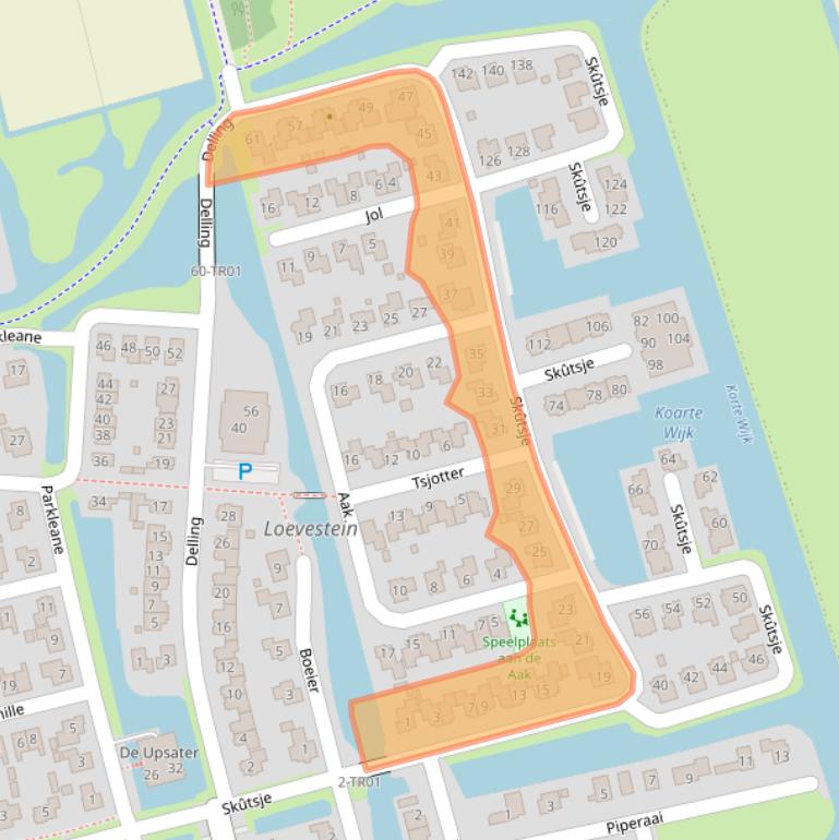 Kaart van postcodegebied 8401MK.