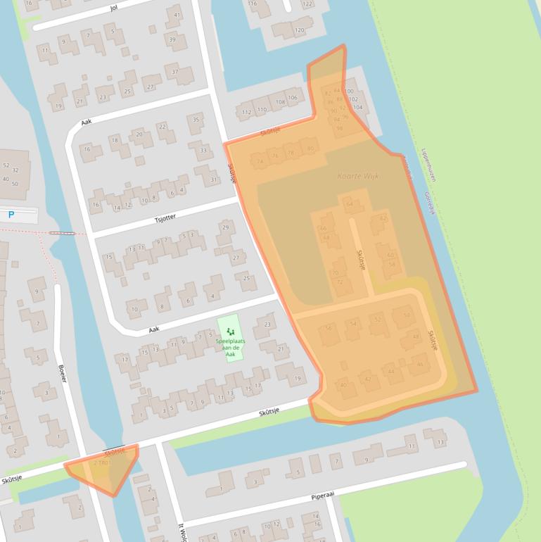 Kaart van postcodegebied 8401MN.