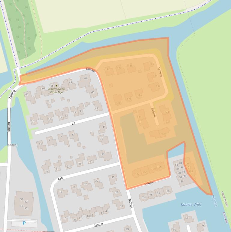 Kaart van postcodegebied 8401MP.