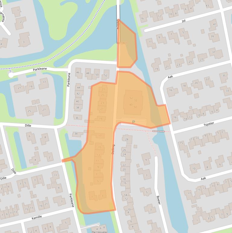 Kaart van postcodegebied 8401MX.