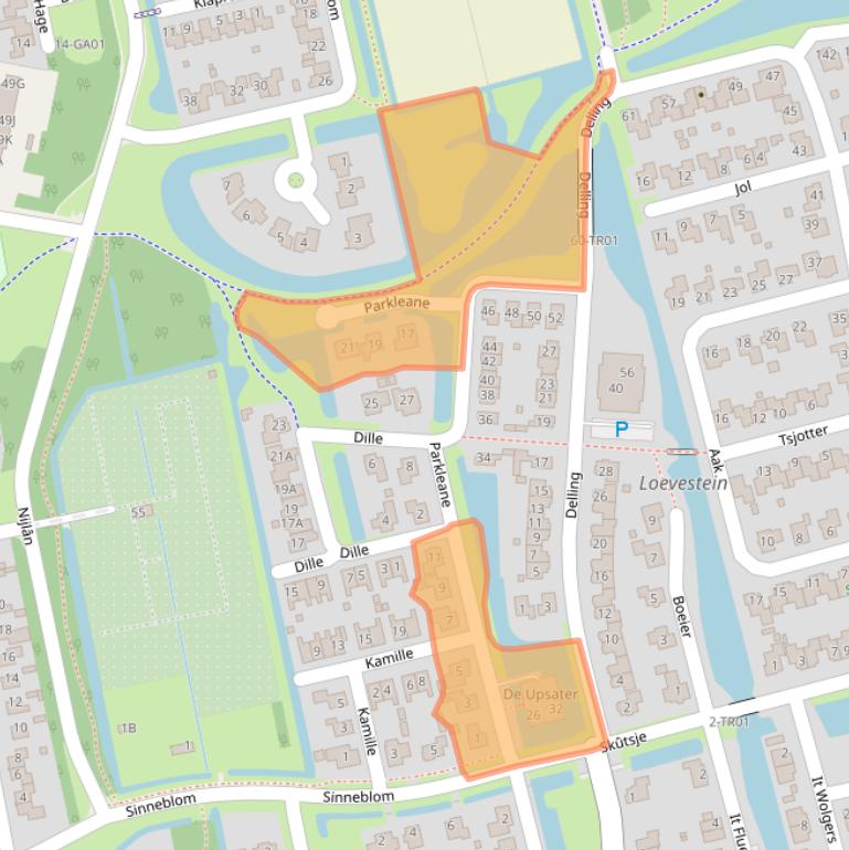 Kaart van postcodegebied 8401NB.