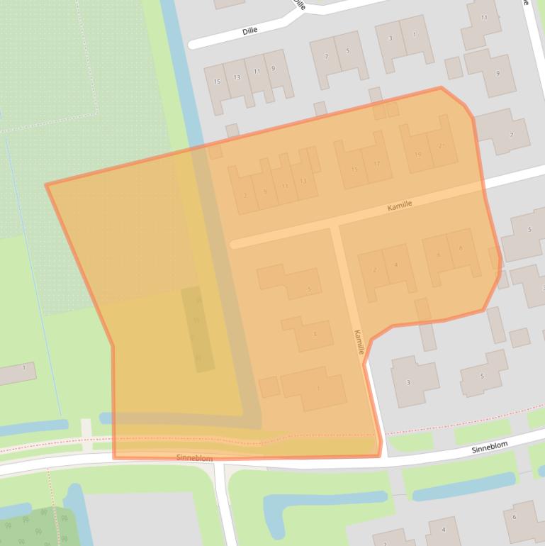 Kaart van postcodegebied 8401NH.