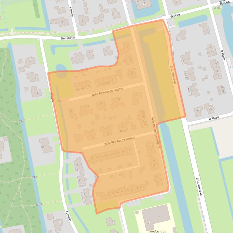 Kaart van postcodegebied 8401NK.