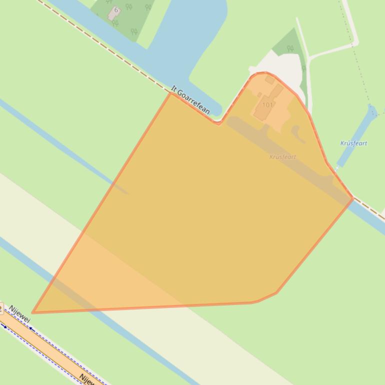 Kaart van postcodegebied 8401NL.