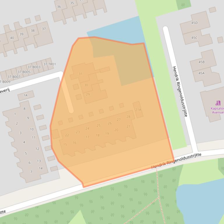 Kaart van postcodegebied 8401PG.