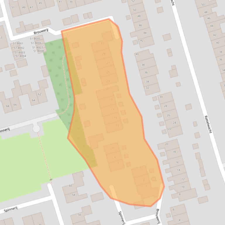 Kaart van postcodegebied 8401PM.