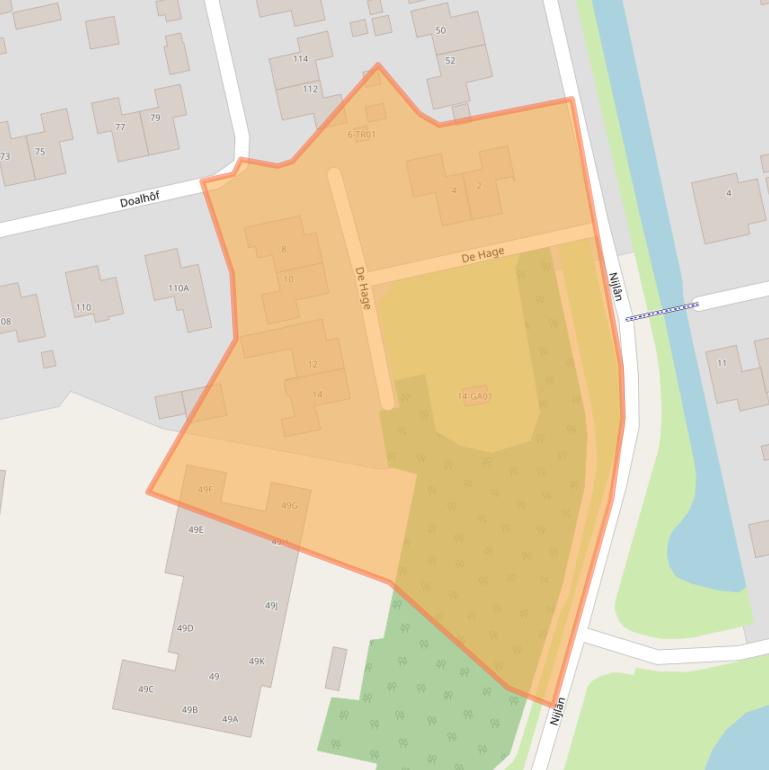 Kaart van postcodegebied 8401PP.