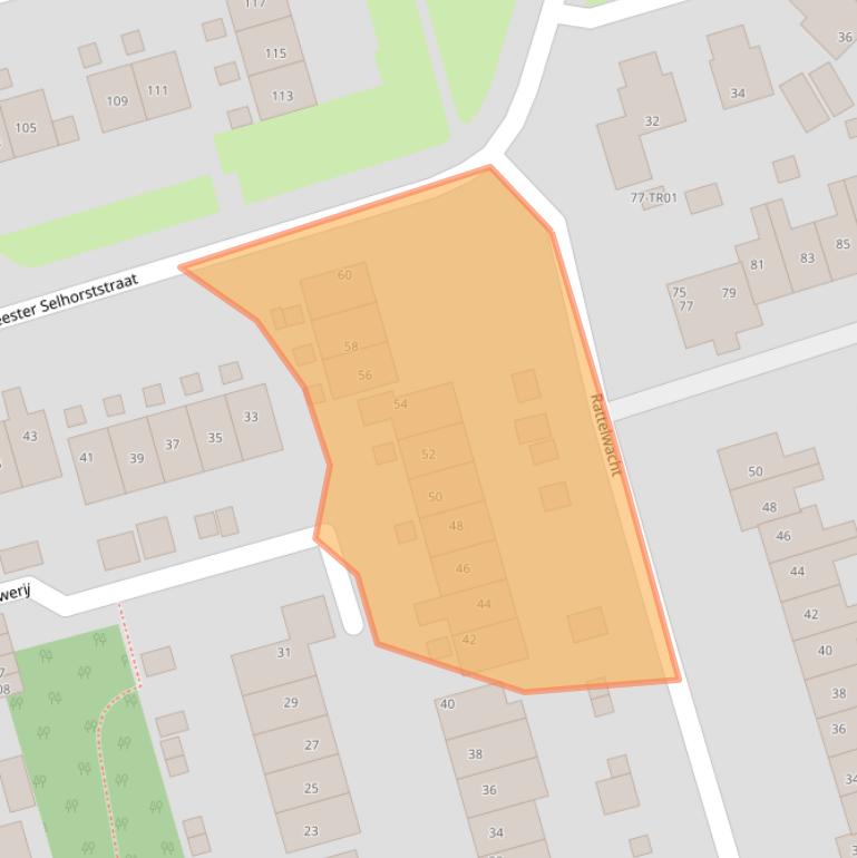 Kaart van postcodegebied 8401PS.