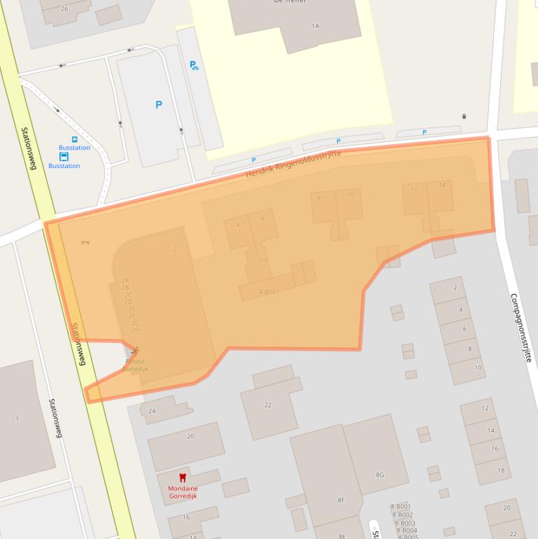 Kaart van postcodegebied 8401PX.