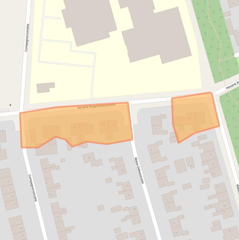 Kaart van postcodegebied 8401PZ.