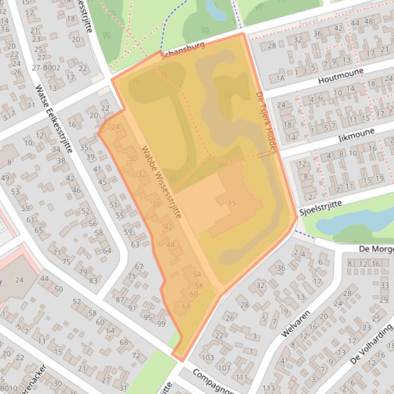 Kaart van postcodegebied 8401RE.