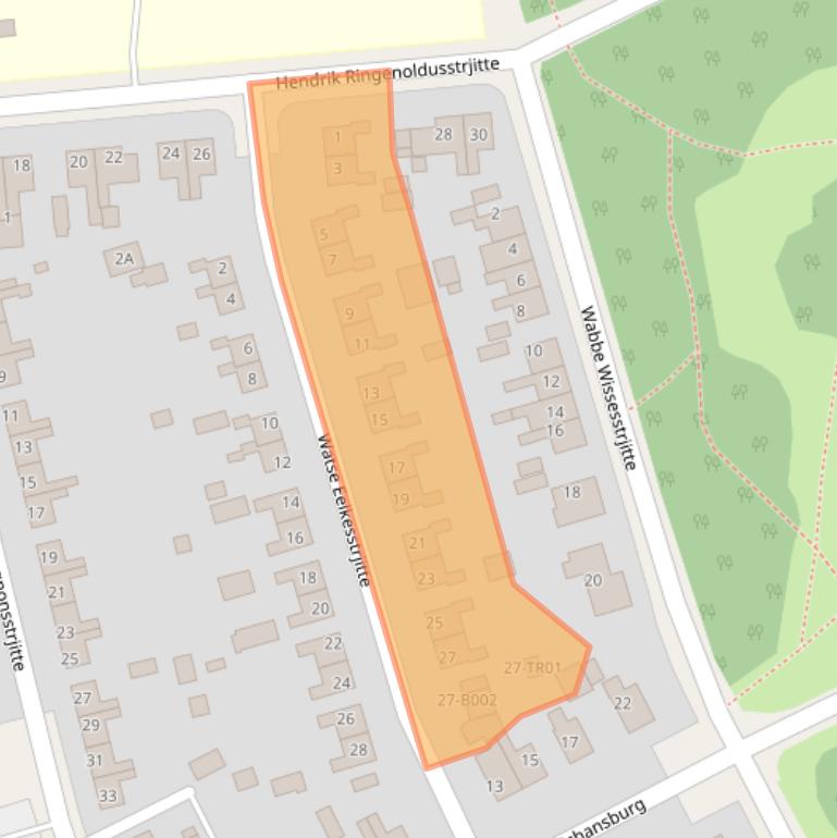 Kaart van postcodegebied 8401RG.