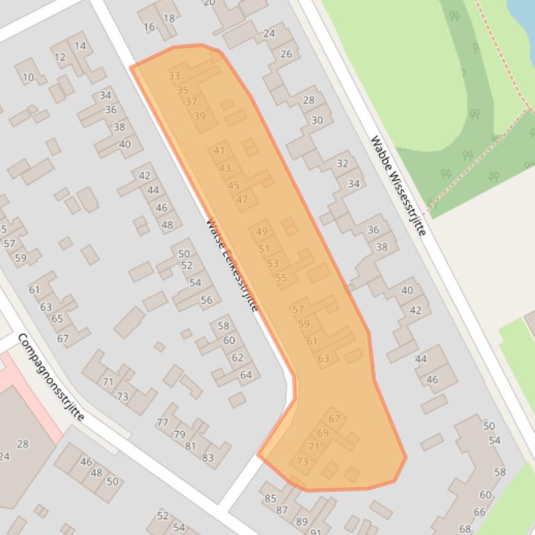 Kaart van postcodegebied 8401RH.