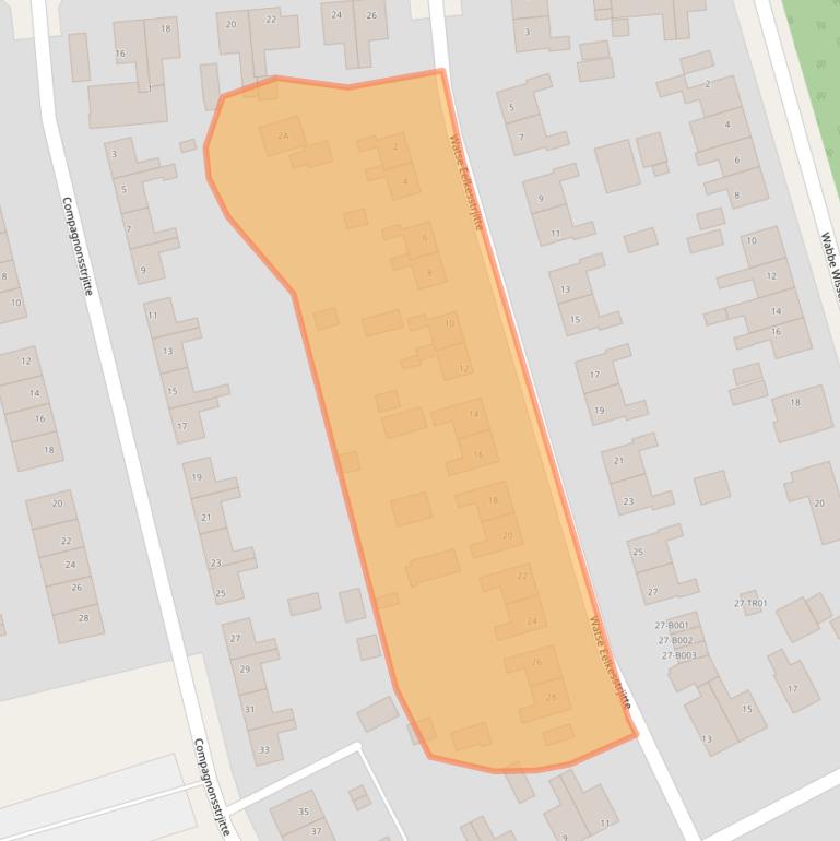 Kaart van postcodegebied 8401RJ.