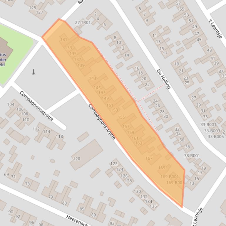 Kaart van postcodegebied 8401RR.