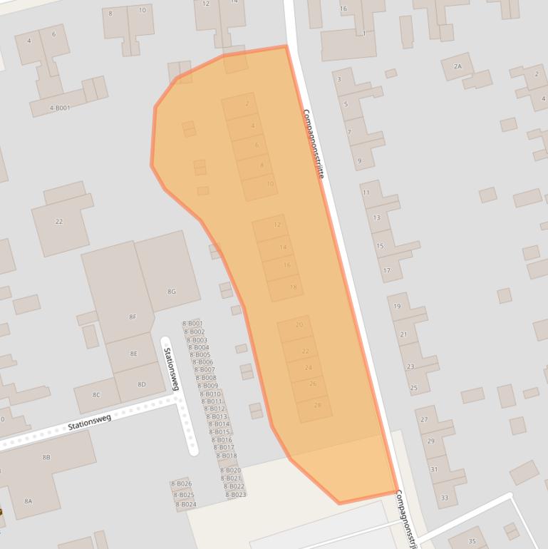 Kaart van postcodegebied 8401RS.