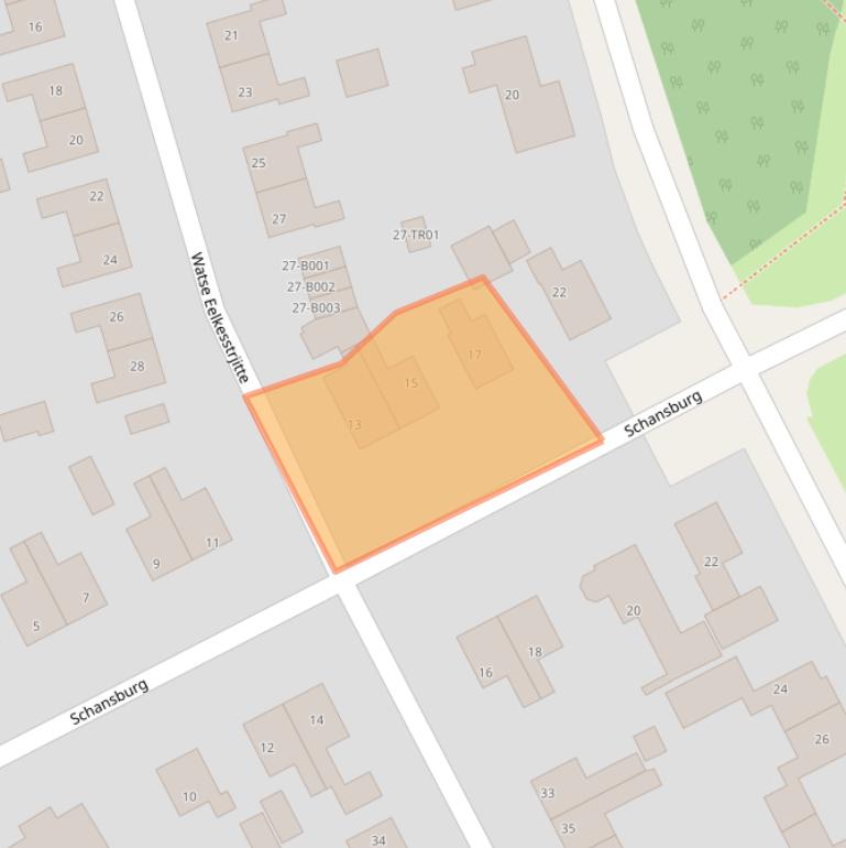 Kaart van postcodegebied 8401RZ.