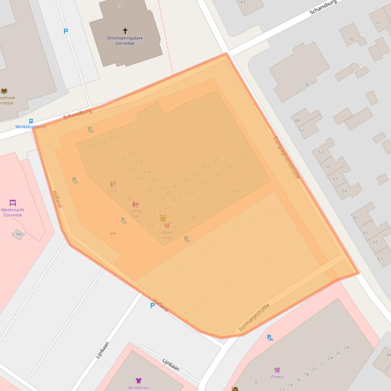Kaart van postcodegebied 8401SH.