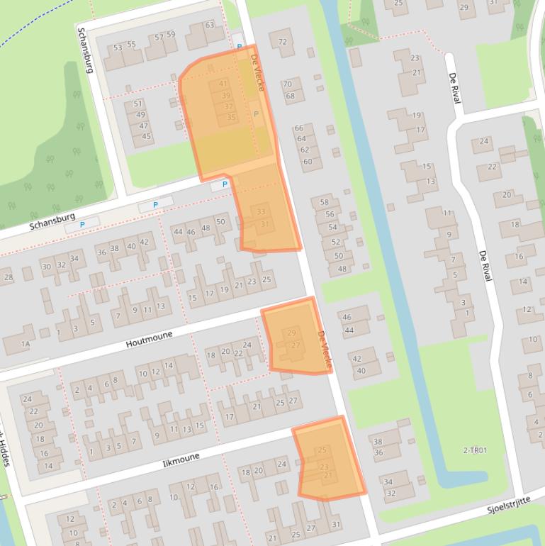 Kaart van postcodegebied 8401SK.