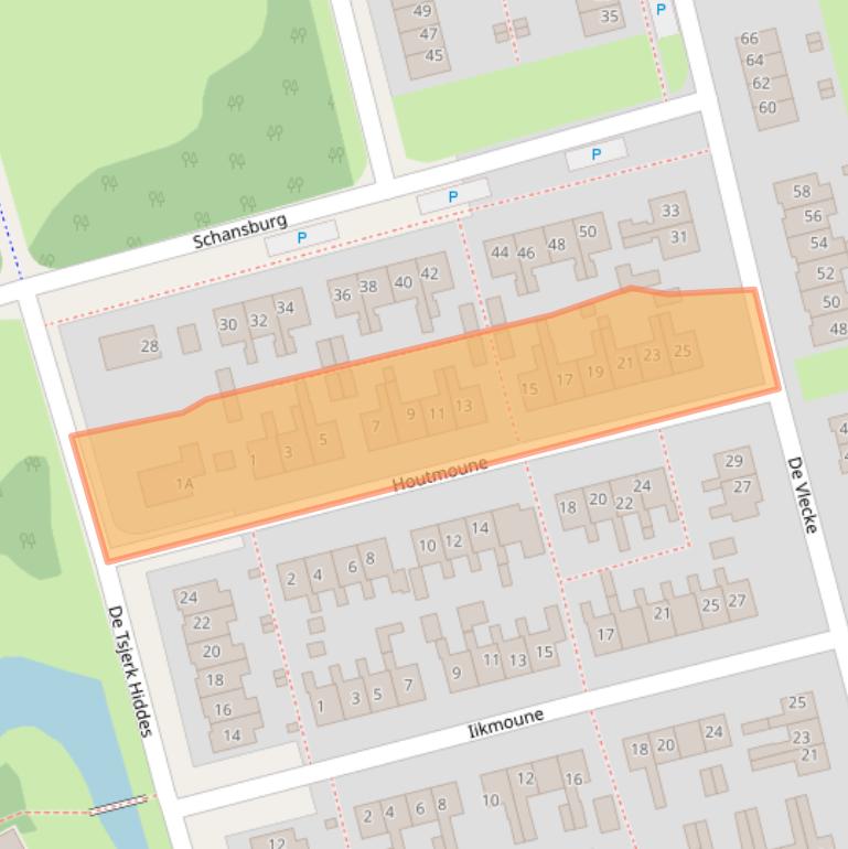 Kaart van postcodegebied 8401SR.