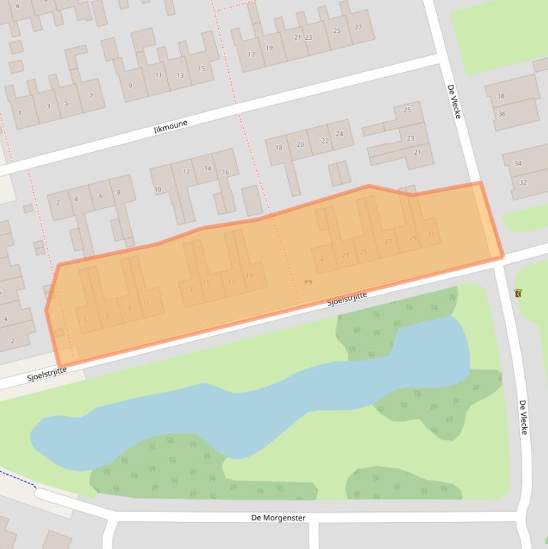 Kaart van postcodegebied 8401SX.