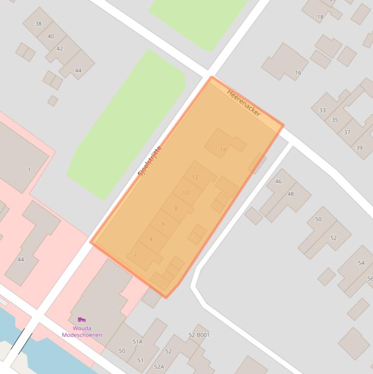 Kaart van postcodegebied 8401SZ.