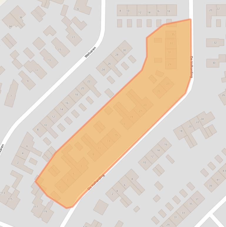 Kaart van postcodegebied 8401TE.
