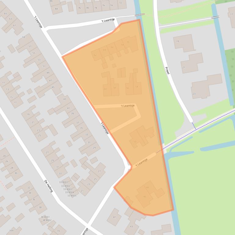 Kaart van postcodegebied 8401TP.