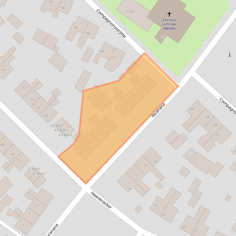 Kaart van postcodegebied 8401TZ.