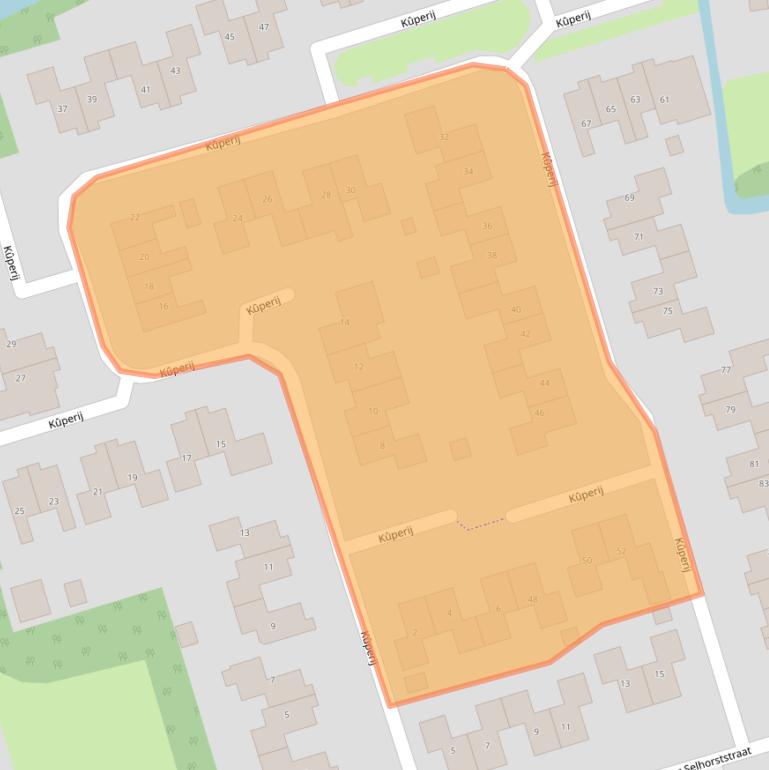 Kaart van postcodegebied 8401VM.