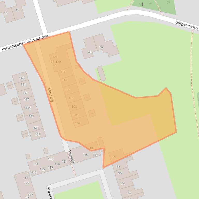 Kaart van postcodegebied 8401WJ.