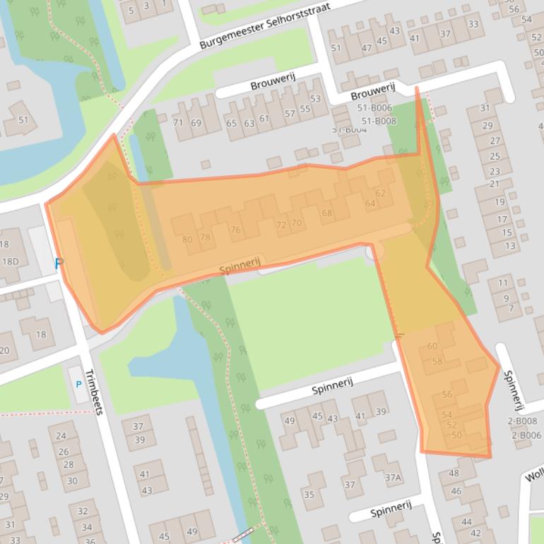 Kaart van postcodegebied 8401XH.
