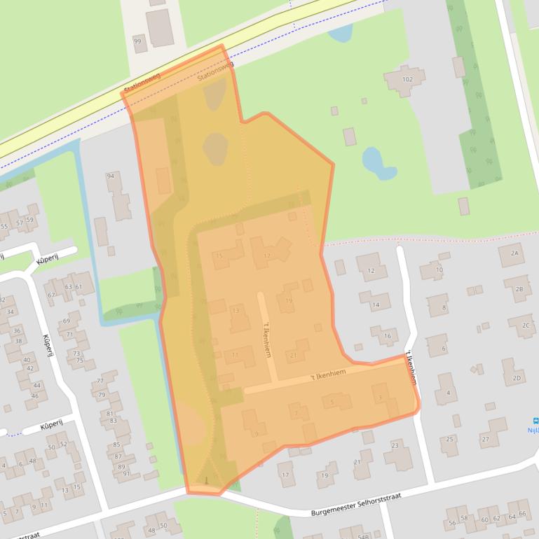 Kaart van postcodegebied 8401XX.